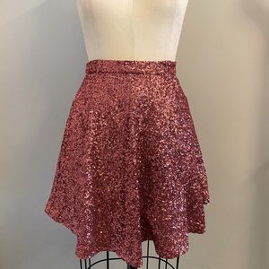 Zara magenta sequin skirt. Size small with side zipper